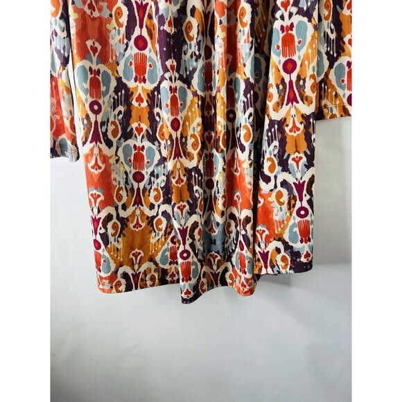 Japanese Weekend Rainbow Geometric Slinky Dress Artsy - Picture 2 of 8